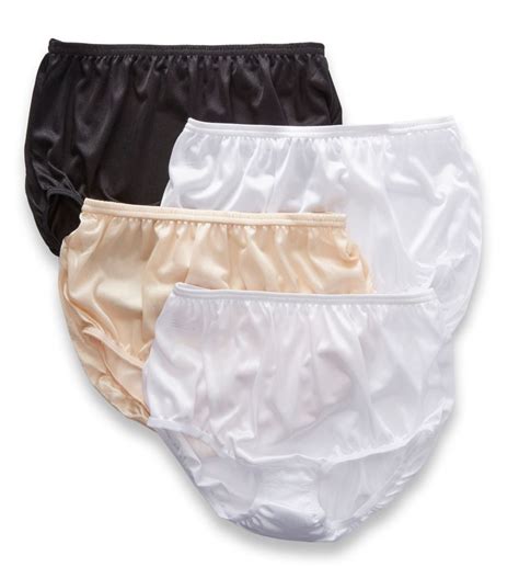 Womens Nylon Full Cut Brief Panties 